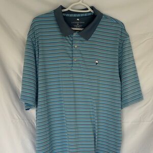 The Southern Shirt Company Blue Striped Polo